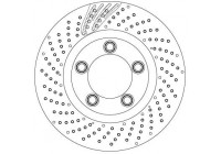 Bromsskiva DF6542S TRW
