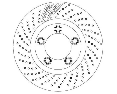Bromsskiva DF6542S TRW