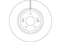 Bromsskiva DF6545S TRW