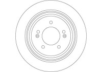 Bromsskiva DF6573 TRW