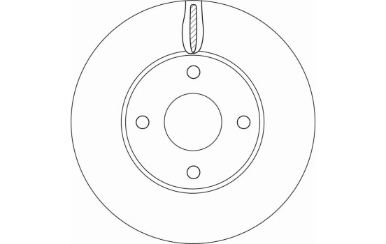 Bromsskiva DF6593 TRW