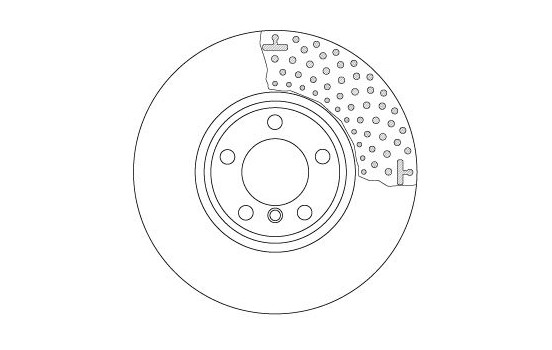 Bromsskiva DF6603S TRW, bild 2