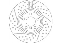 Bromsskiva DF6606S TRW