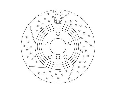 Bromsskiva DF6606S TRW