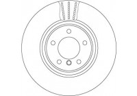 Bromsskiva DF6609S TRW