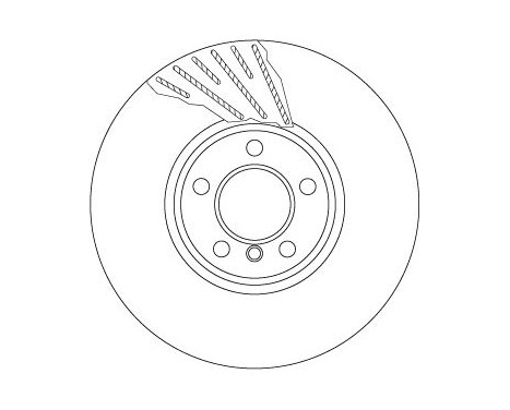 Bromsskiva DF6612S TRW