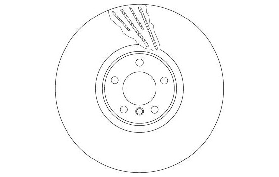 Bromsskiva DF6619S TRW, bild 2