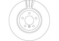 Bromsskiva DF6624S TRW