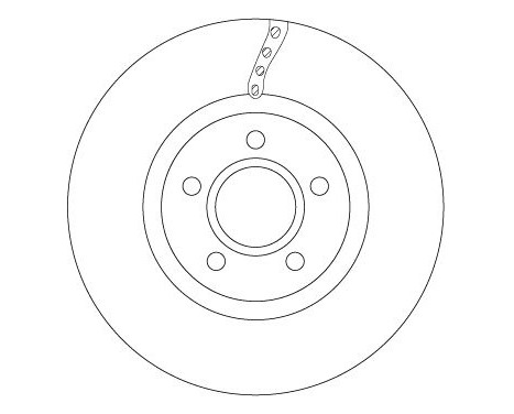 Bromsskiva DF6653 TRW, bild 2