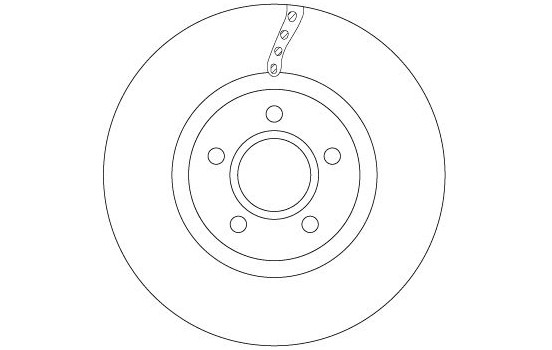 Bromsskiva DF6653 TRW, bild 2