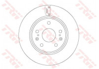 Bromsskiva DF6703 TRW