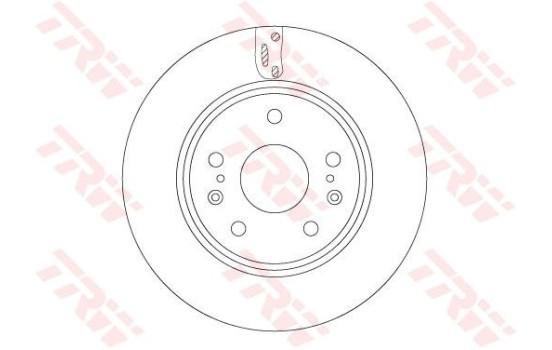 Bromsskiva DF6703 TRW