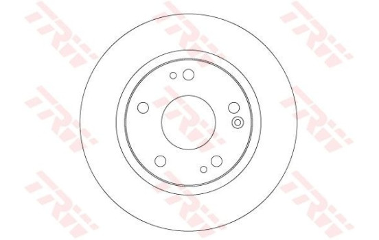 Bromsskiva DF6704 TRW