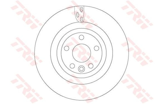 Bromsskiva DF6706S TRW