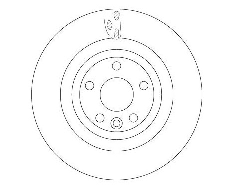 Bromsskiva DF6706S TRW, bild 2