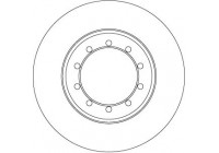 Bromsskiva DF6711 TRW