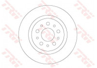 Bromsskiva DF6714 TRW