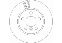 Bromsskiva DF6715 TRW