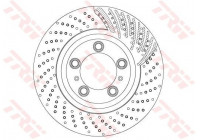 Bromsskiva DF6721S TRW