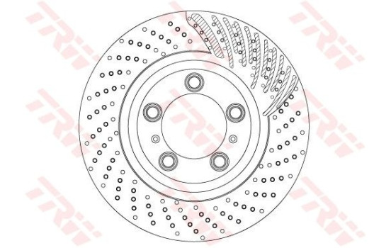 Bromsskiva DF6721S TRW
