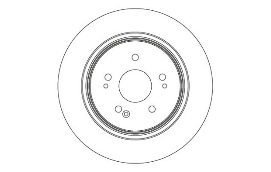 Bromsskiva DF6730 TRW