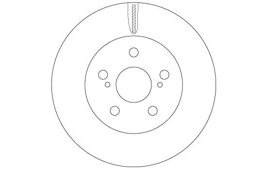 Bromsskiva DF6734 TRW