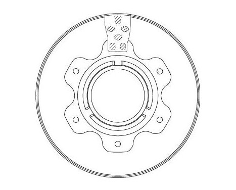 Bromsskiva DF6743S TRW, bild 2