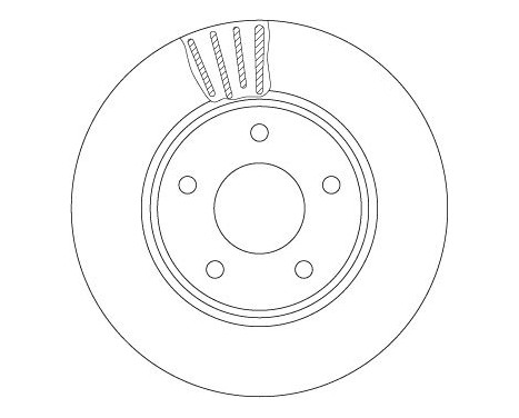 Bromsskiva DF6754 TRW