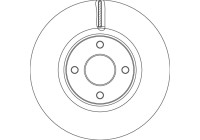 Bromsskiva DF6761S TRW