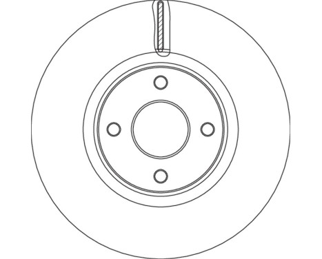 Bromsskiva DF6761S TRW