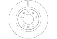 Bromsskiva DF6785 TRW