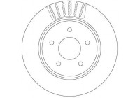 Bromsskiva DF6789 TRW