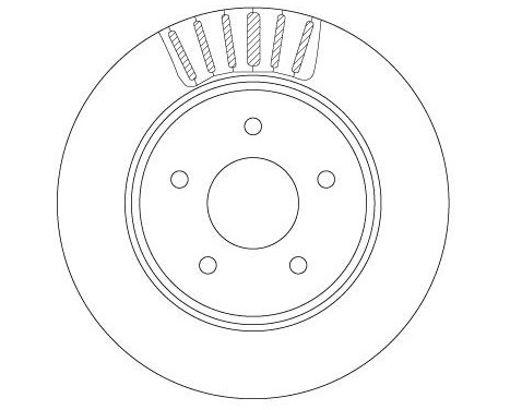 Bromsskiva DF6789 TRW