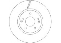 Bromsskiva DF6804 TRW