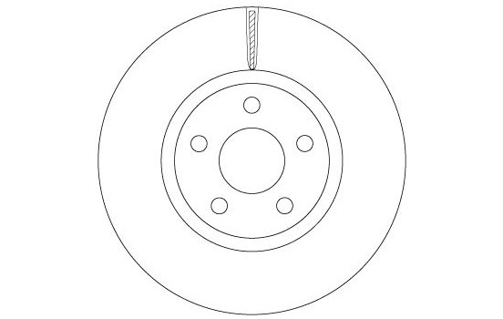 Bromsskiva DF6810S TRW