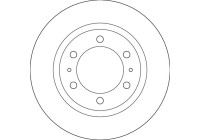 Bromsskiva DF6817S TRW