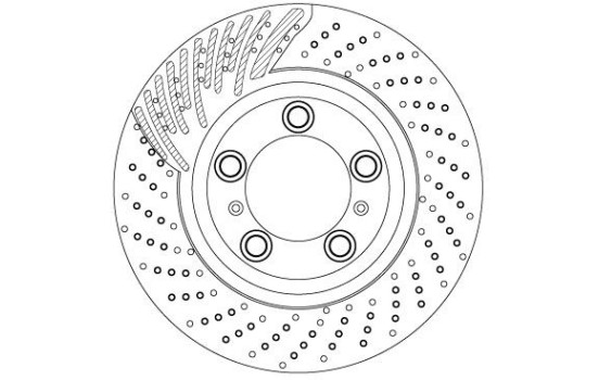 Bromsskiva DF6821S TRW
