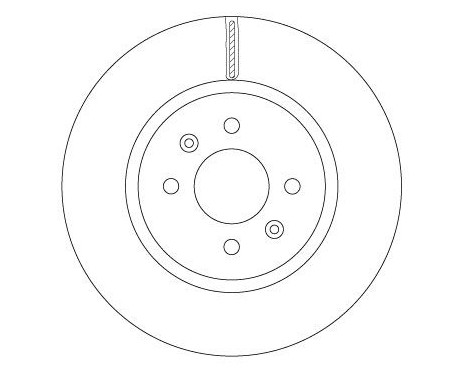 Bromsskiva DF6842 TRW