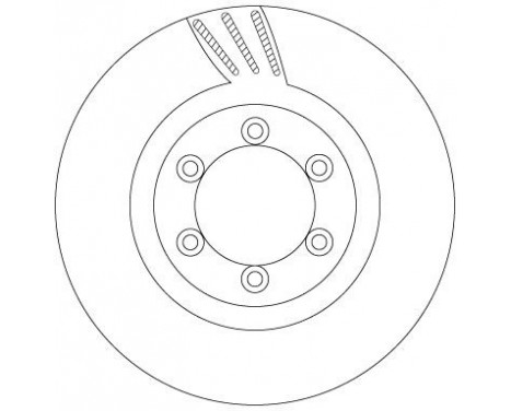 Bromsskiva DF6881 TRW