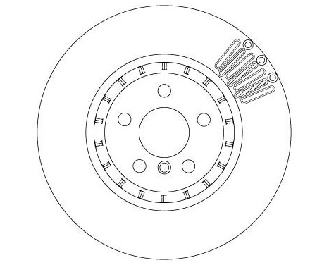 Bromsskiva DF6892S TRW