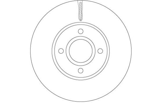 Bromsskiva DF6898 TRW