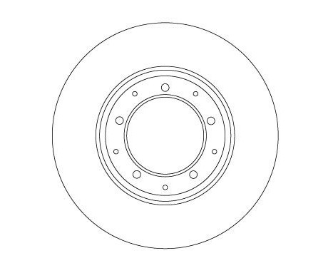 Bromsskiva DF6905 TRW, bild 2