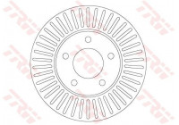 Bromsskiva DF6922 TRW