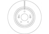 Bromsskiva DF6958S TRW