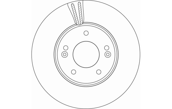 Bromsskiva DF6966 TRW