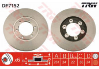 Bromsskiva DF7152 TRW