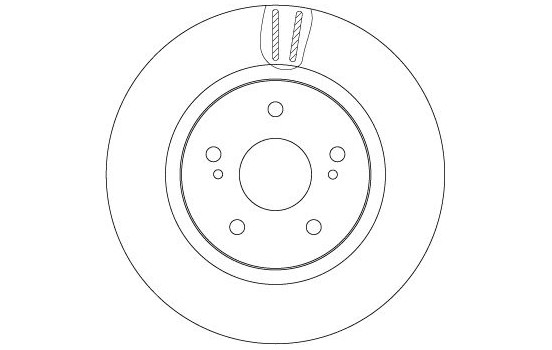 Bromsskiva DF7371S TRW, bild 3