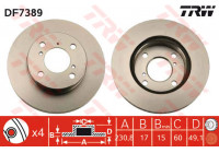 Bromsskiva DF7389 TRW