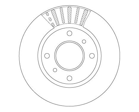 Bromsskiva DF7452 TRW, bild 2