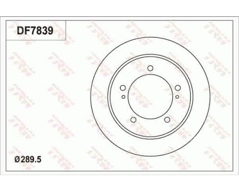 Bromsskiva DF7839 TRW, bild 2